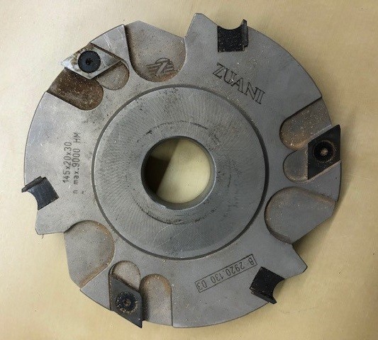 Used ZUANI 145mm x 20mm TCT Groover. 30mm Diameter Bore